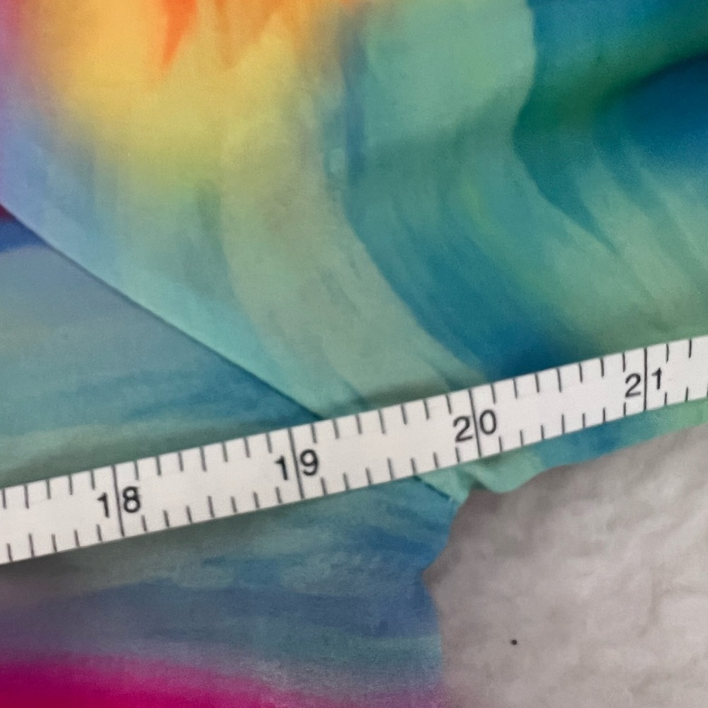 New York & Company Tie-Dye bow waist blouse sz M - Picture 10 of 12
